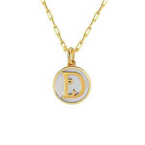 Dainty Fancy Initial Pendant Necklace A-Z