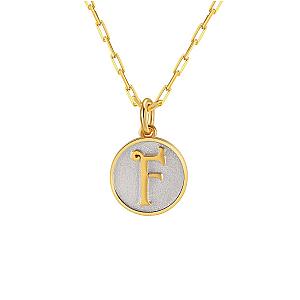 Dainty Fancy Initial Pendant Necklace A-Z