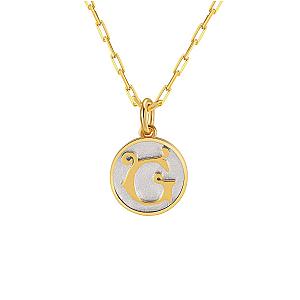 Dainty Fancy Initial Pendant Necklace A-Z