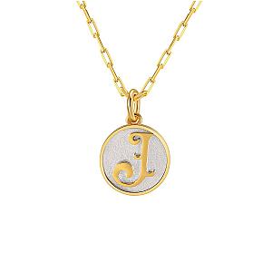 Dainty Fancy Initial Pendant Necklace A-Z
