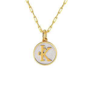 Dainty Fancy Initial Pendant Necklace A-Z