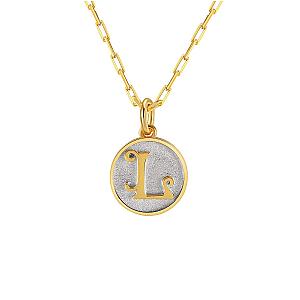 Dainty Fancy Initial Pendant Necklace A-Z