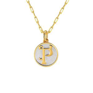 Dainty Fancy Initial Pendant Necklace A-Z