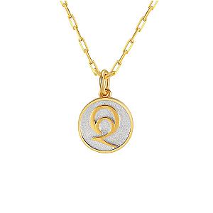 Dainty Fancy Initial Pendant Necklace A-Z