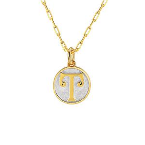 Dainty Fancy Initial Pendant Necklace A-Z