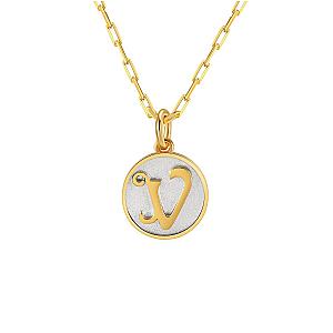 Dainty Fancy Initial Pendant Necklace A-Z