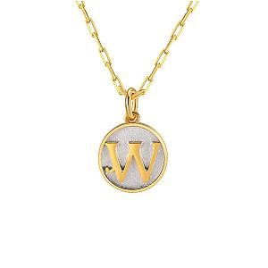 Dainty Fancy Initial Pendant Necklace A-Z