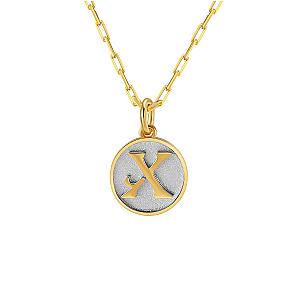 Dainty Fancy Initial Pendant Necklace A-Z
