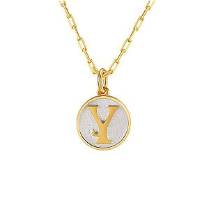 Dainty Fancy Initial Pendant Necklace A-Z