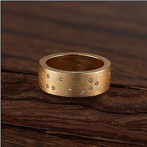 Touchstone HE>i Band Ring Brushed Gold