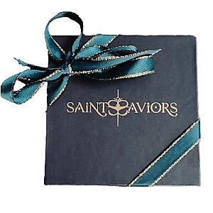 Saints and Saviors We Wander Compass Necklace Silver