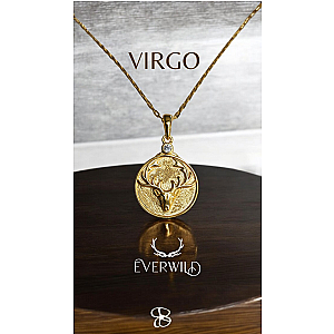 Zodiac Virgo Antler Necklace