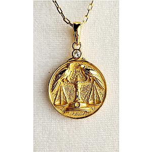 Zodiac Libra Ravens Necklace