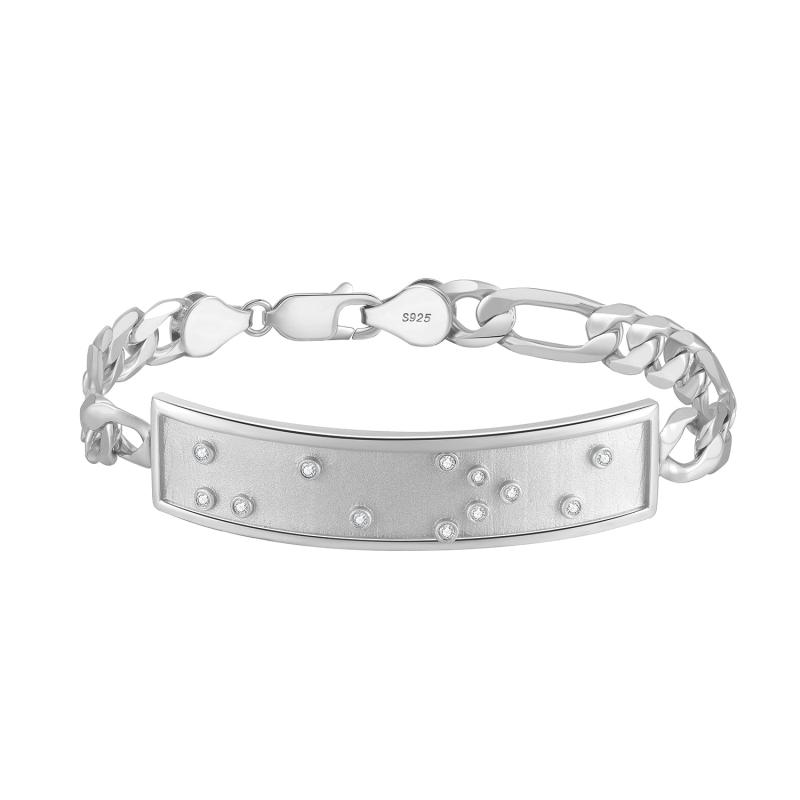 Touchstone* HE>i ID Link Bracelet in Silver