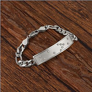 Touchstone* HE>i ID Link Bracelet in Silver