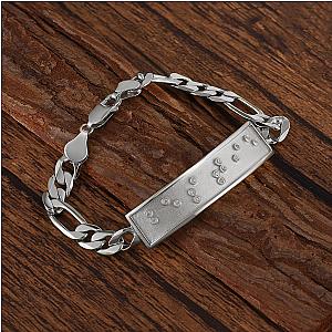 Touchstone* Bestie ID Link Bracelet in Silver