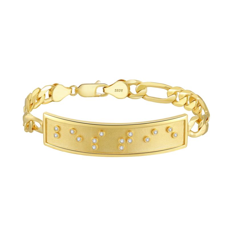 Touchstone* Bestie ID Link Bracelet in Gold