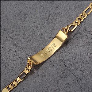 Touchstone* Bestie ID Link Bracelet in Gold