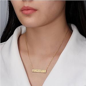 Touchstone You Got This Mini-Bar Necklace Gold