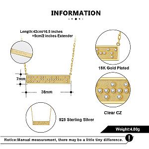 Touchstone You Got This Mini-Bar Necklace Gold