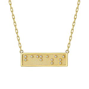 Touchstone Badass Mini-Bar Necklace Gold