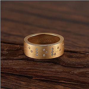 Touchstone Beloved Band Ring Brushed Gold