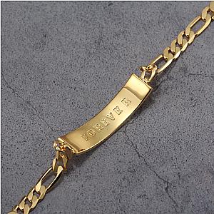 Touchstone* Forever ID Link Bracelet in Gold