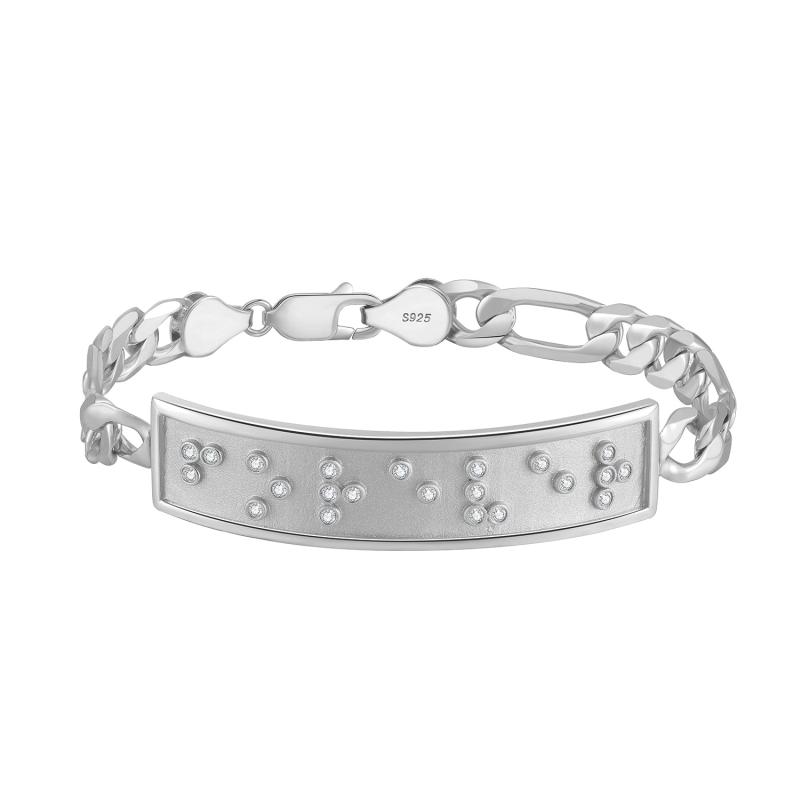 Touchstone* Forever ID Link Bracelet in Silver