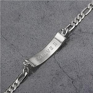 Touchstone* Forever ID Link Bracelet in Silver