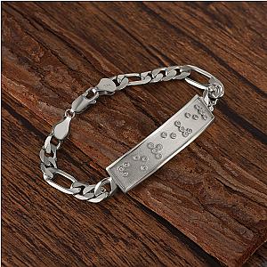Touchstone* Forever ID Link Bracelet in Silver