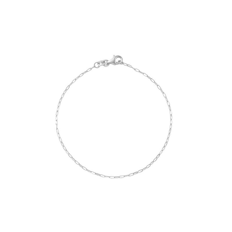 YOUnique Bracelet Paper Clip Link Dainty Silver