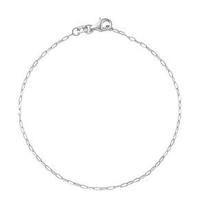 YOUnique Bracelet Paper Clip Link Dainty Silver