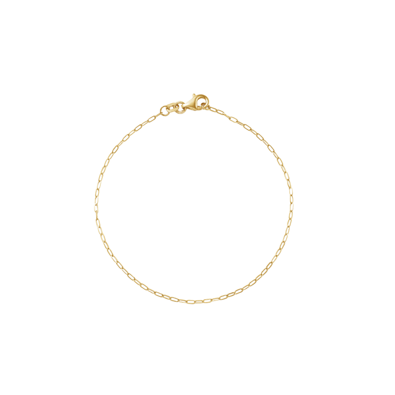 YOUnique Bracelet Paper Clip Link Dainty Gold