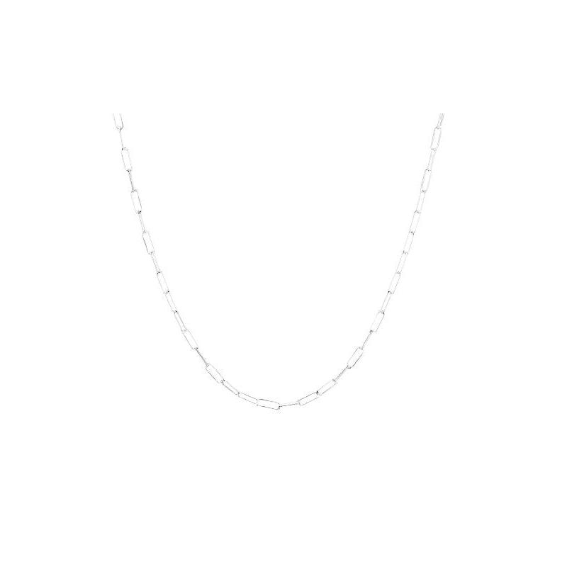 YOUnique Clip Link Necklace 16" Silver
