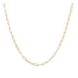 YOUnique Clip Link Necklace 16" Gold