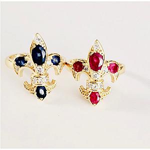 Saints & Saviors Fleur De Lis SAPPHIRE Ring
