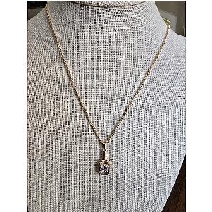Pickleball Diamond Solitaire Paddle 14K Gold Necklace
