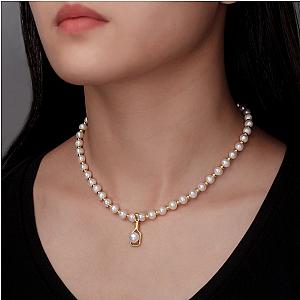 Pickleball* Pearly Paddle Necklace