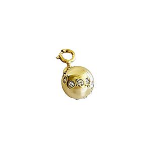 LoveMatch Tennis Ball Clip-on Charm Gold