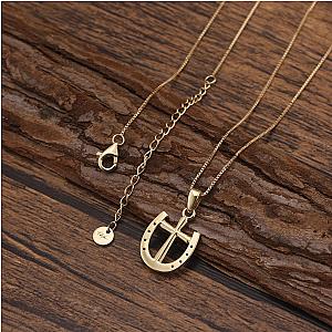 Saints FINE Rider's Prayer Solid Gold Mini Necklace