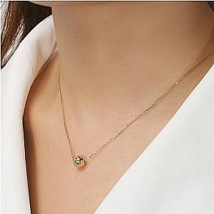 Pickleball Babe Belle BLING Ball Gold Necklace