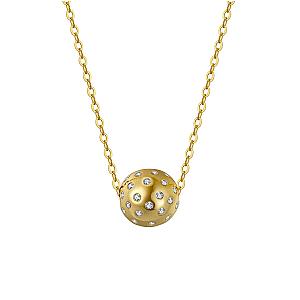 Pickleball Babe Belle BLING Ball Gold Necklace