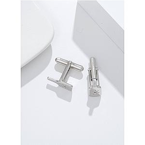 Pickleball Cuff Links Silver Paddle