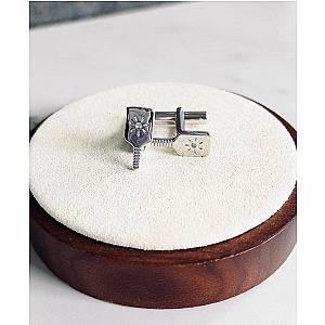 Pickleball Cuff Links Silver Paddle
