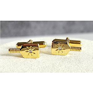 Pickleball Cuff Links Gold Paddle