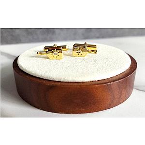 Pickleball Cuff Links Gold Paddle
