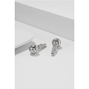 Pickleball Cuff Links Silver Ball