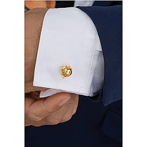 Pickleball Cuff Links Gold Ball