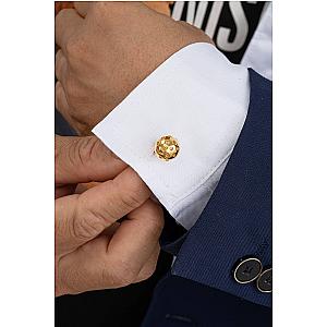 Pickleball Cuff Links Gold Ball