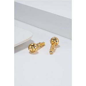 Pickleball Cuff Links Gold Ball